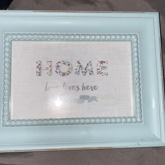 Home love lives here teal picture wall decor frame - Picture 6 of 6